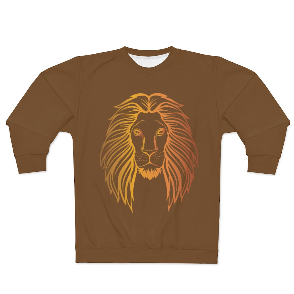 TRUE KING OF THE J'S  (BROWN)  ..  AOP Unisex Sweatshirt