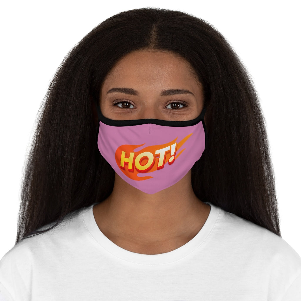 HOT! PINK Fitted Polyester Face Mask