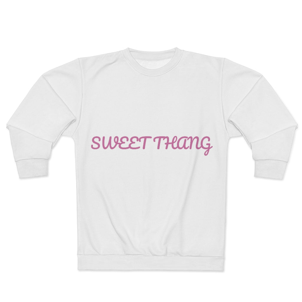 SWEET THANG (WHITE) AOP Unisex Sweatshirt