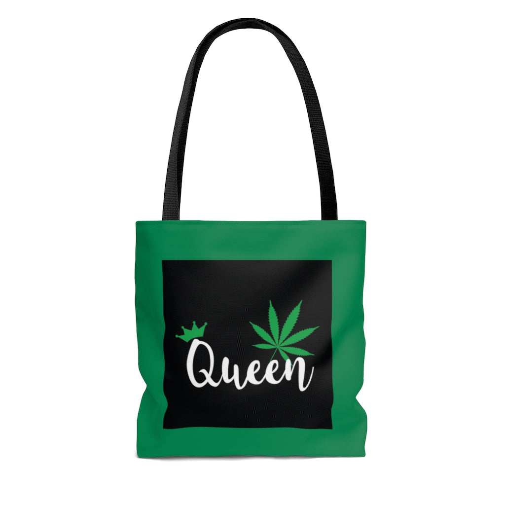 BUZZ QUEEN BUD GREEN AOP Tote Bag