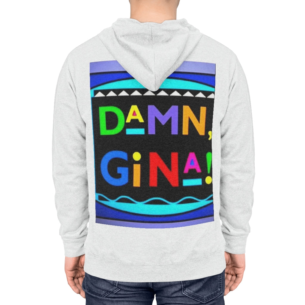 DAMN GINA FULL COVER Unisex Lightweight Hoodie