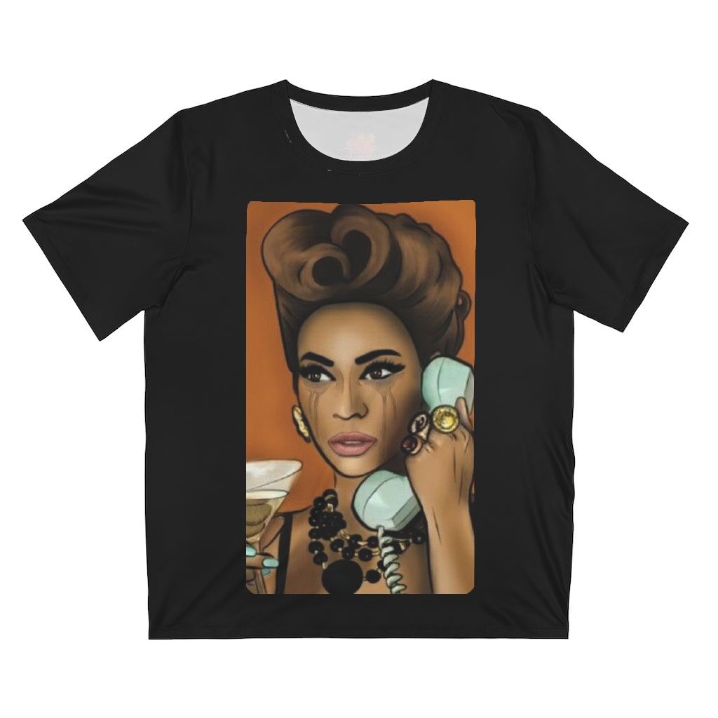 TELEPHONE B (Black) .. All Over Print UNISEX T-Shirt