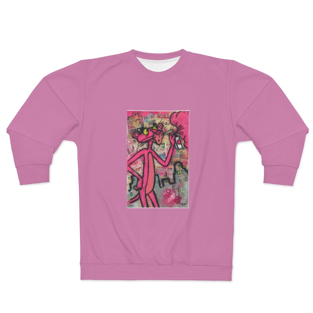 PANTHER ART (PINK)  ..  AOP Unisex Sweatshirt