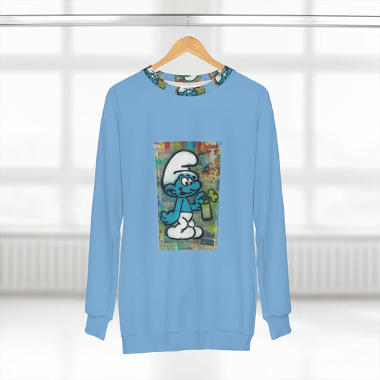 THROWBACK BLUE CARTOONS  ..  AOP Unisex Sweatshirt