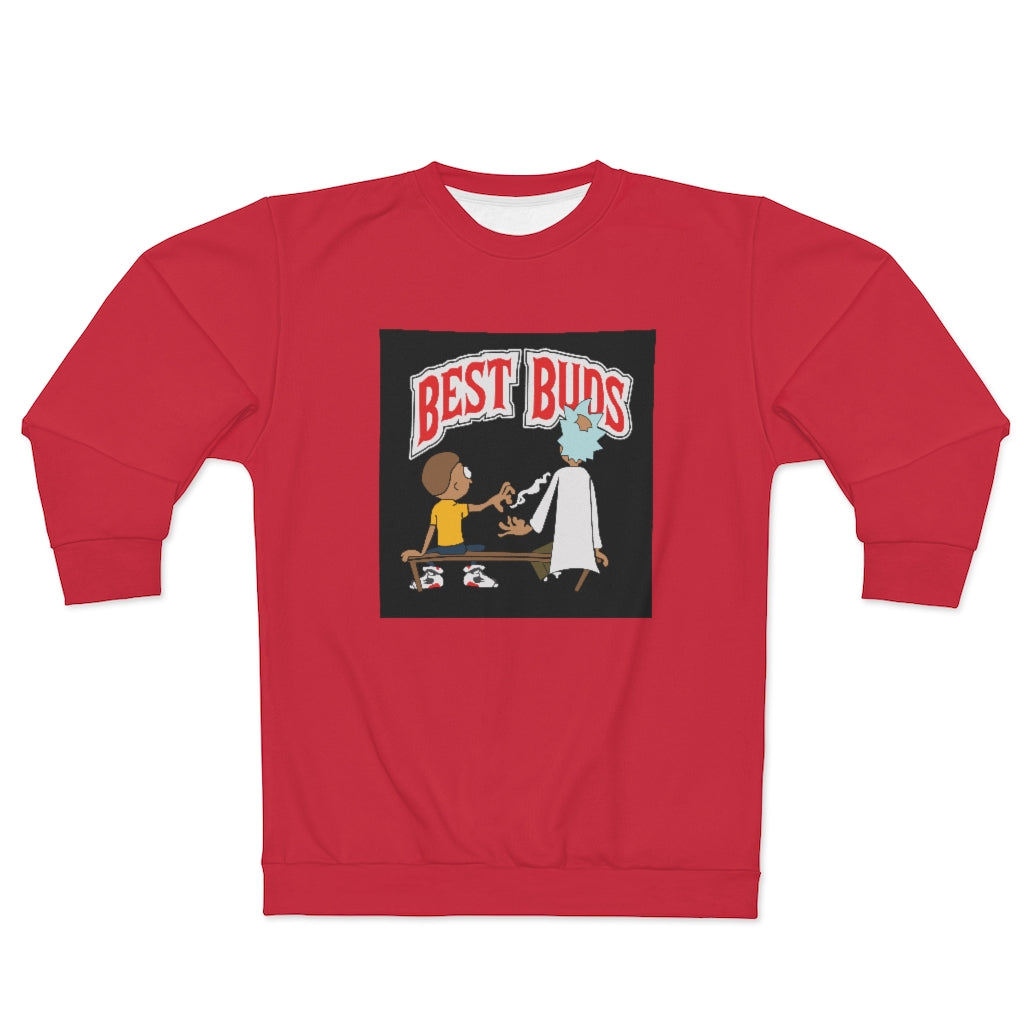 BEST BUDS FOUR TWENTY (RED) AOP Unisex Sweatshirt