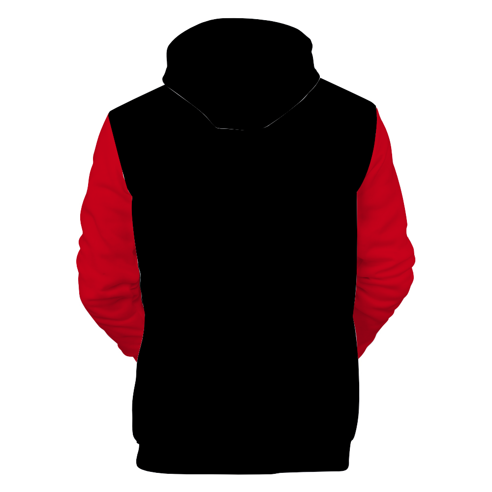 RED, BLACK and Betty (White) Unisex All Over Print Terrycloth Hoodie with Pockets