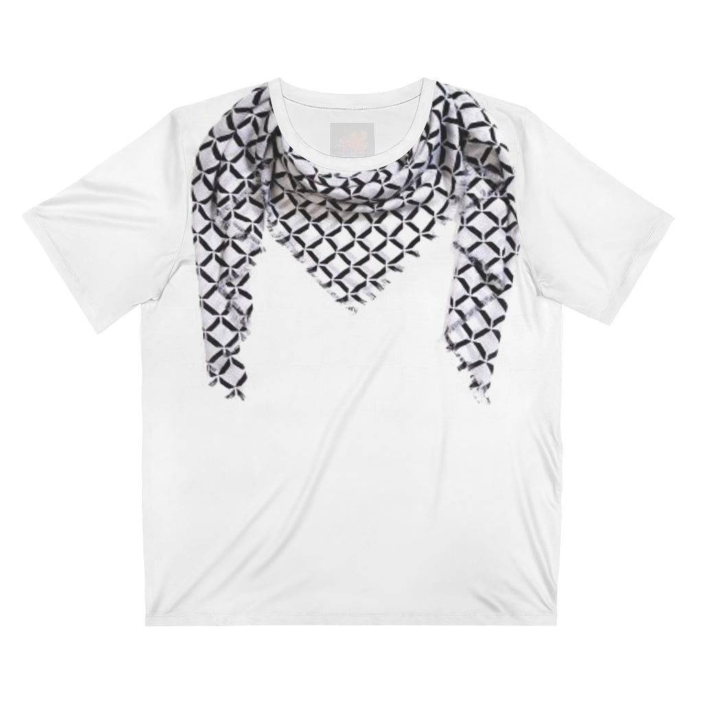 Black & White Scarf Tee.. All Over Print UNISEX T-Shirt