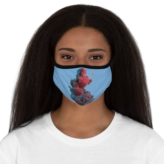 SMOKY & BLUE  Fitted Polyester Face Mask