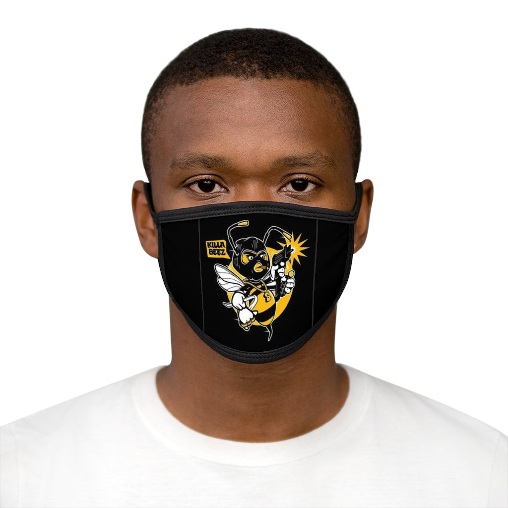 KILLA BEES (BLACK) -Fabric Face Mask