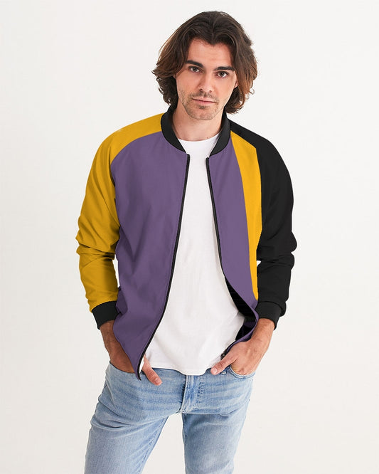 Pop Elements On Purple Men's Bomber Jacket