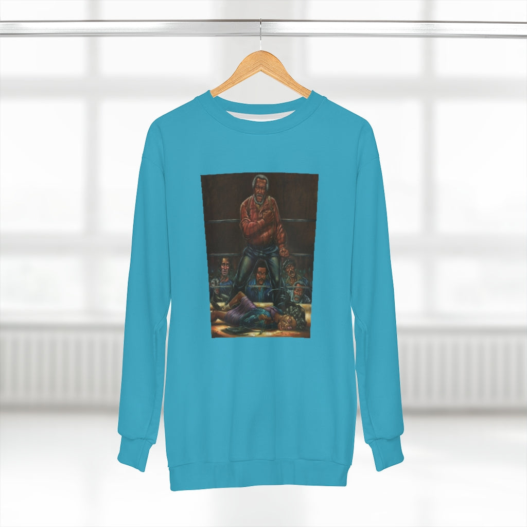 SANFORD KNOCKOUT  (BLUE) AOP Unisex Sweatshirt