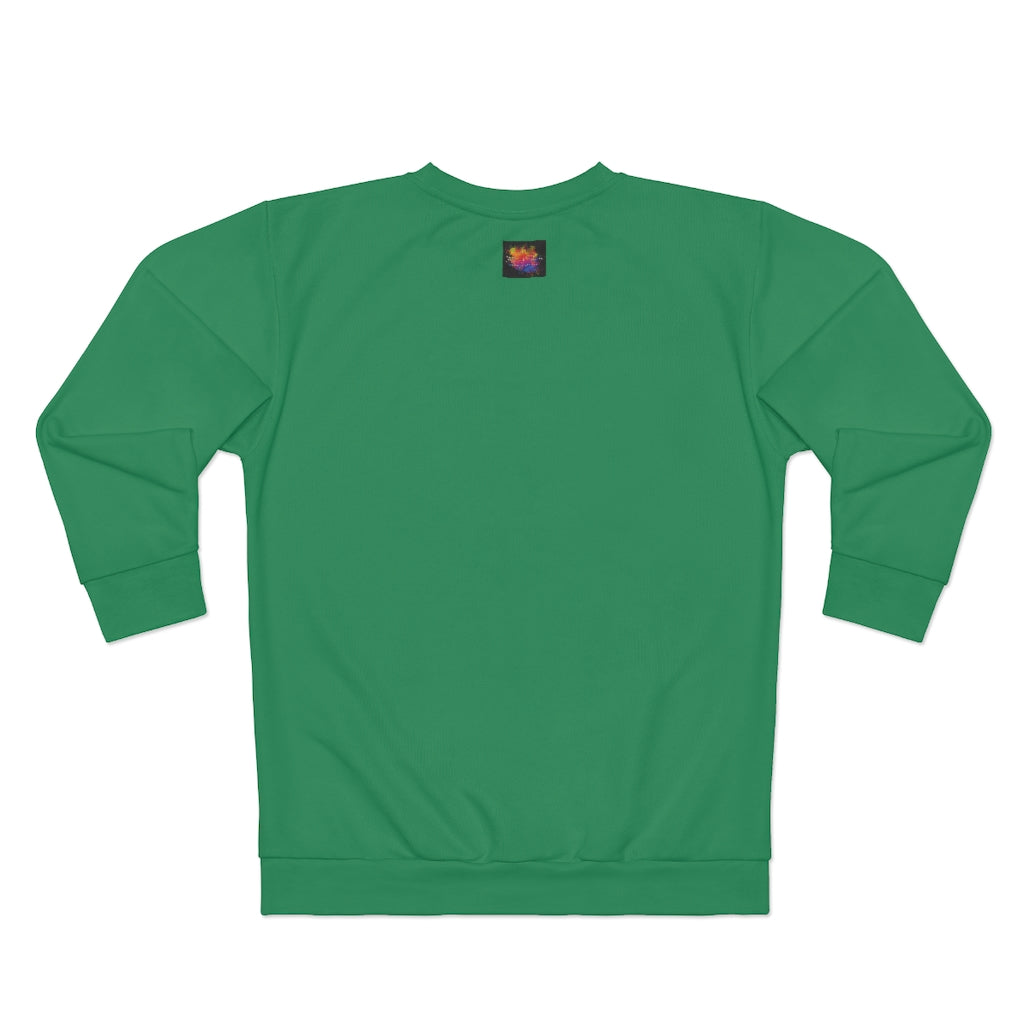 HOW HIGH IS U? (GREEN) AOP Unisex Sweatshirt