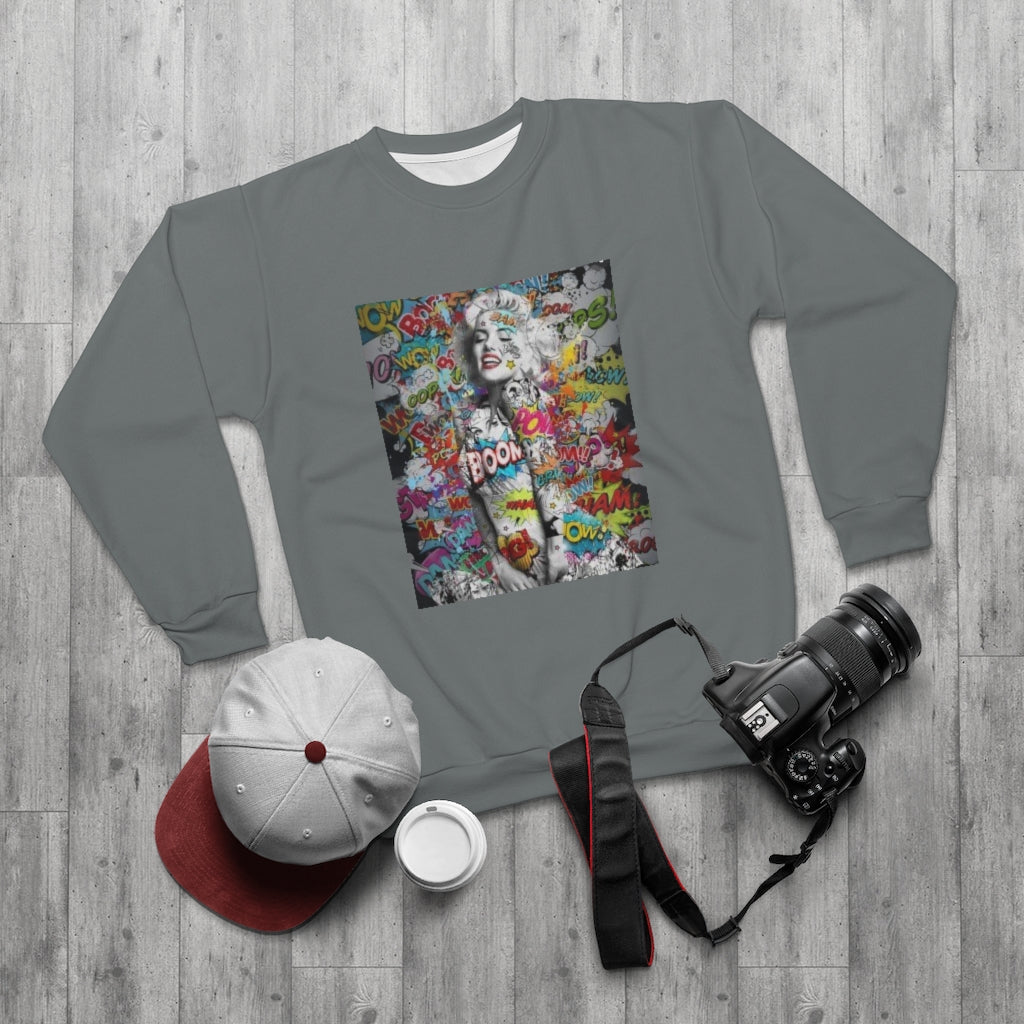 RETRO & THROWBACK (GRAY)  ..  AOP Unisex Sweatshirt