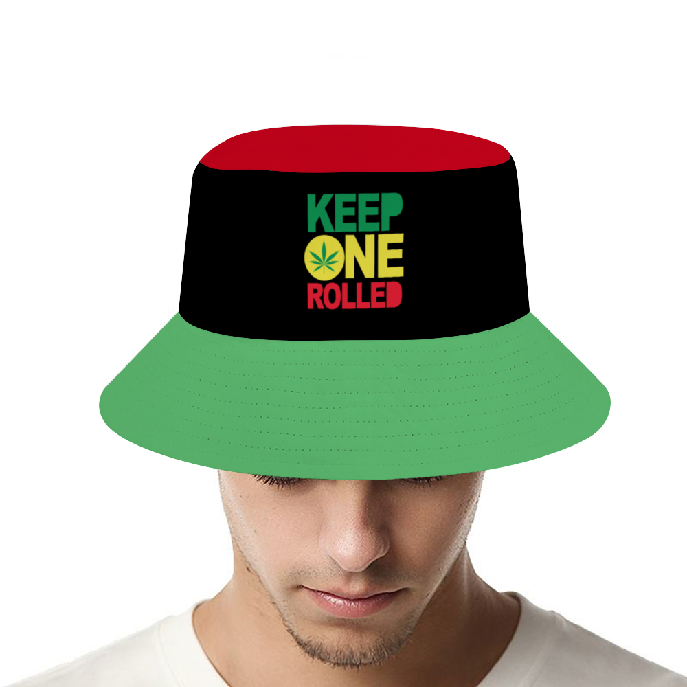 KEEP ONE ROLLED  All Over Print Bucket Hat