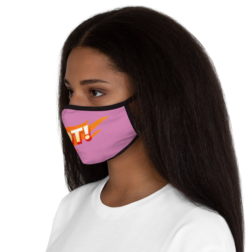 HOT! PINK Fitted Polyester Face Mask