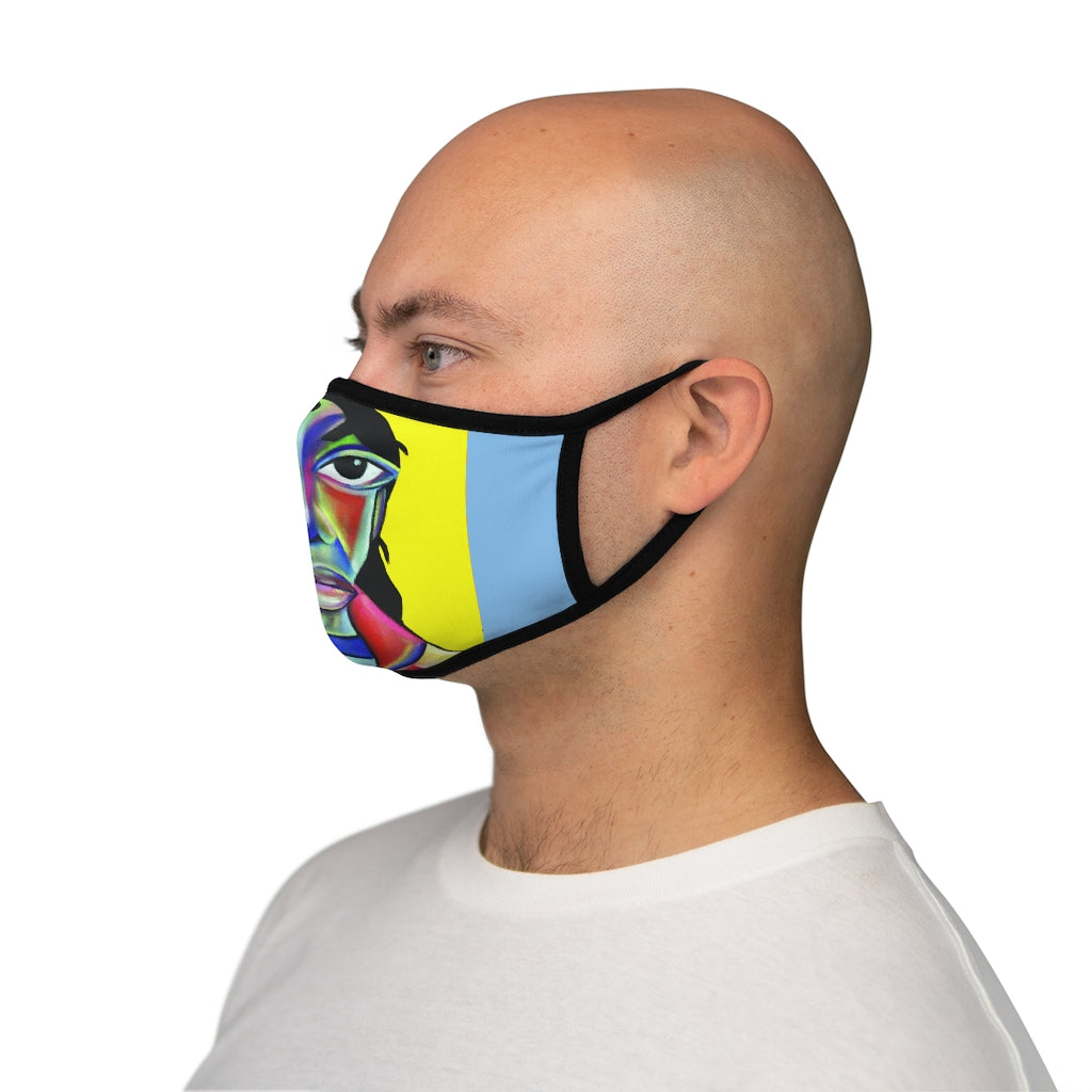 Hello Sir J Fitted Polyester Face Mask