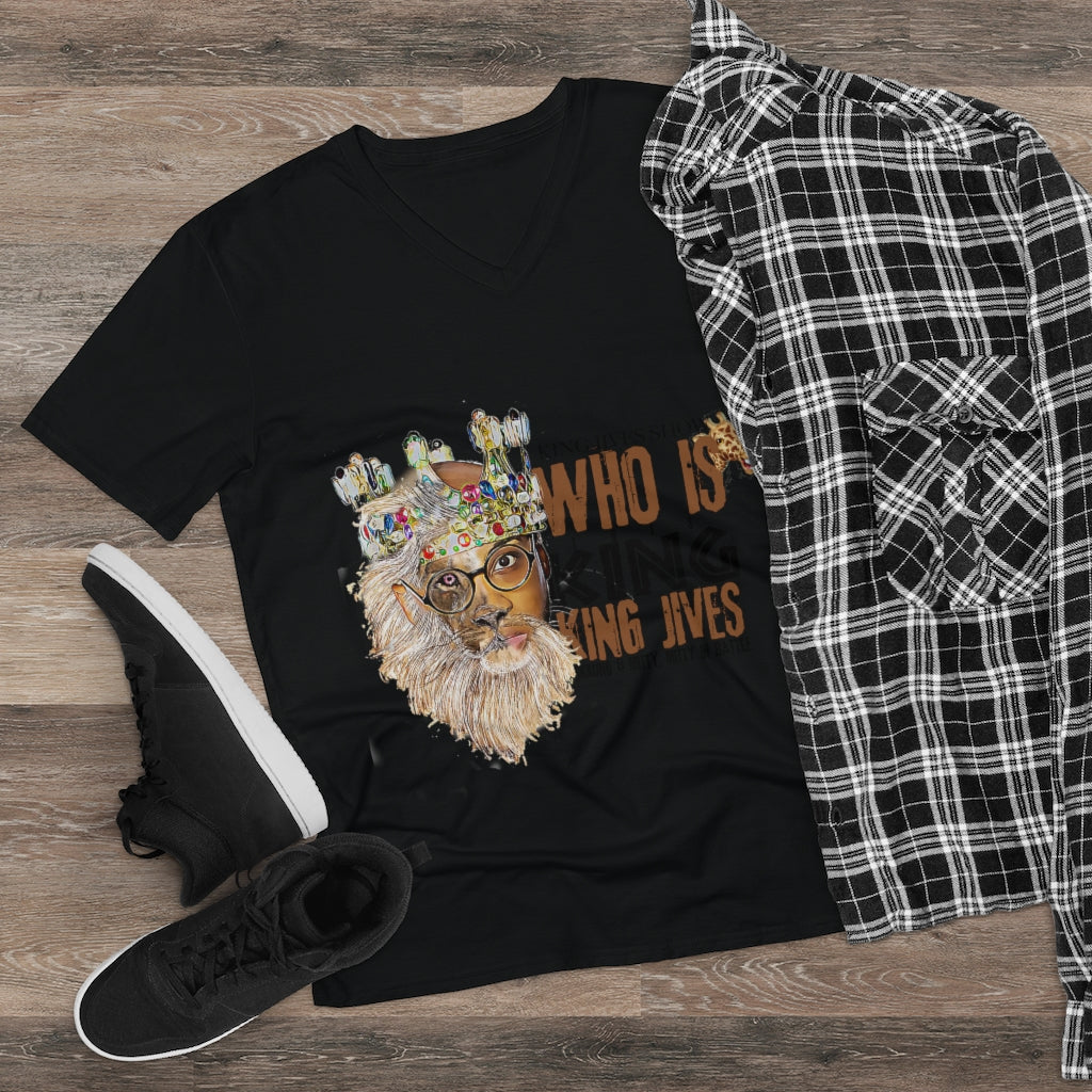 Who Is This King? King Jives V-Neck Tee