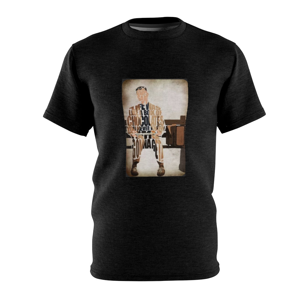 LIFE IS A BOX OF CHOCOLATES (BLACK) ..  All Over Tee