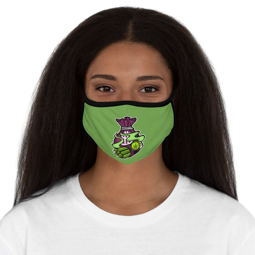 IS YOU HIGH BUDDY? GREEN ..  Fitted Polyester Face Mask