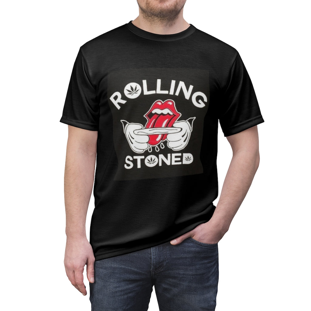 ROLLIN' STONED ..  All Over Tee