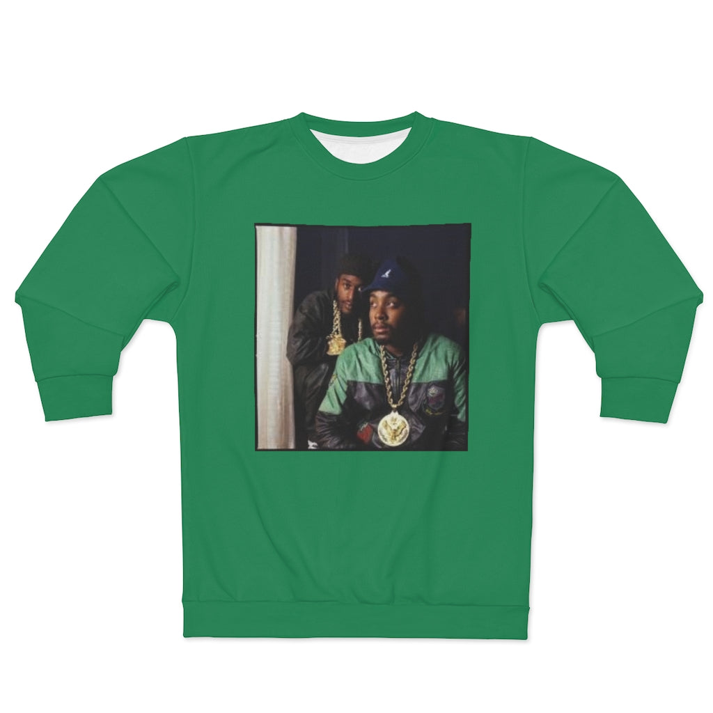 PAID IN FULL CLASSIC ERIC AND RAK . (MONEY GREEN)  ..  AOP Unisex Sweatshirt