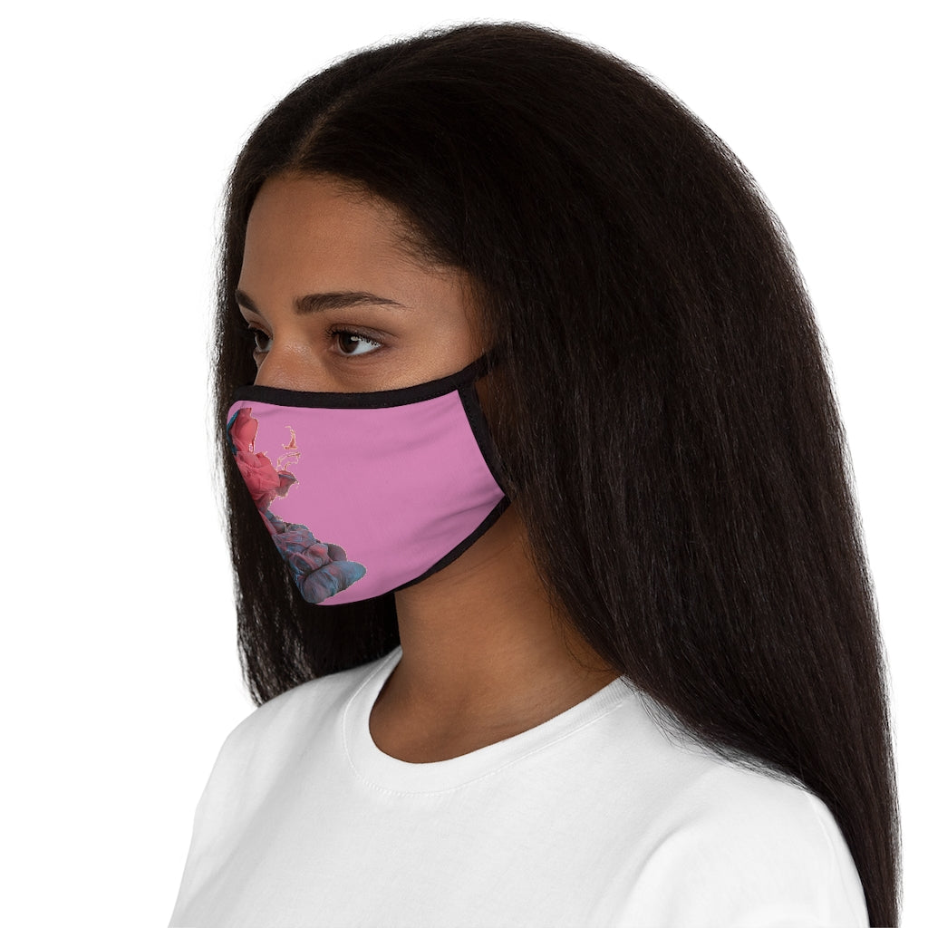 SMOKY & PINK Fitted Polyester Face Mask