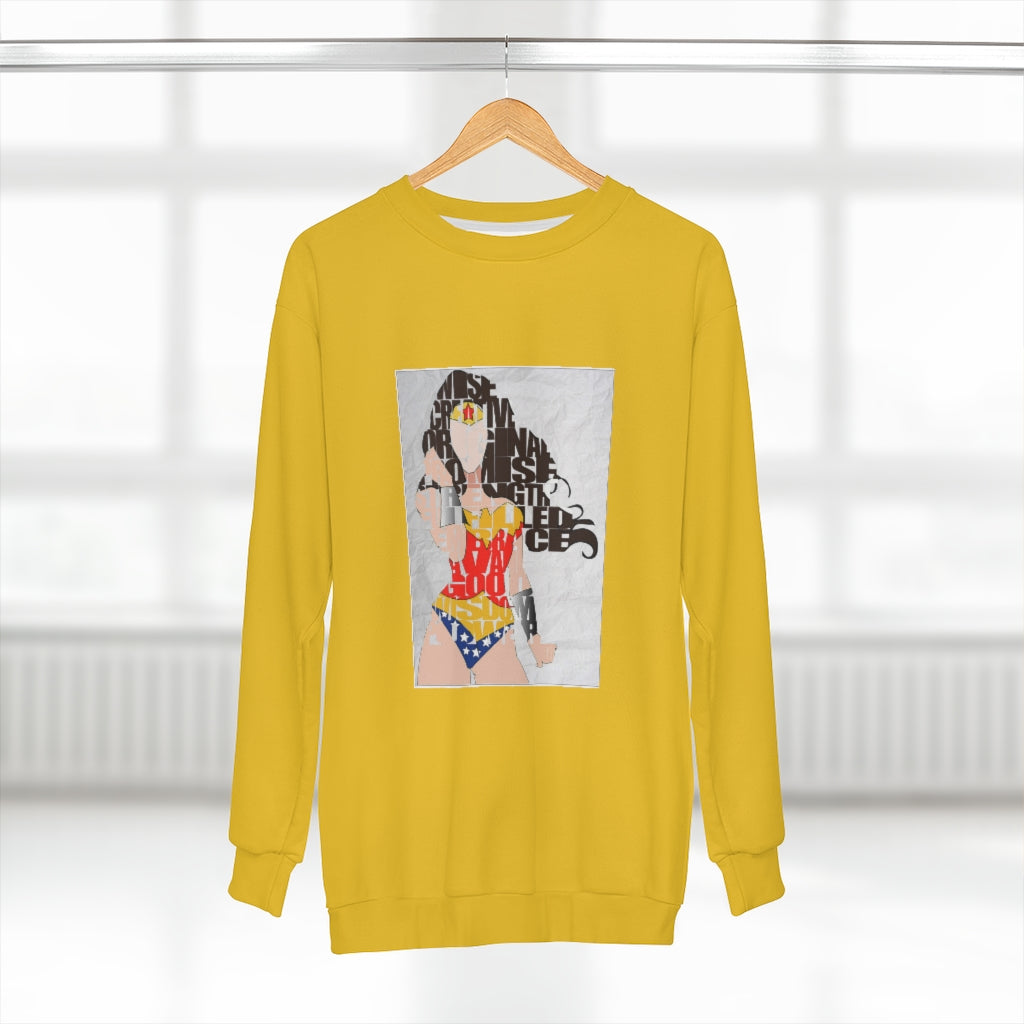 SHE'S A GOLD WONDER  ..  AOP Unisex Sweatshirt