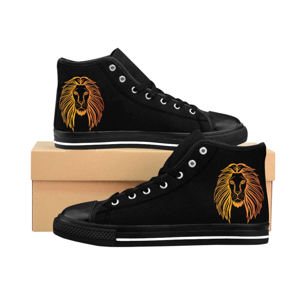 GOLD LION KICKS. . (black) High-top Sneakers