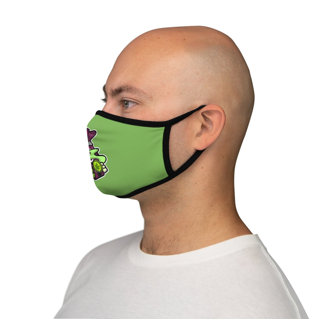 IS YOU HIGH BUDDY? GREEN ..  Fitted Polyester Face Mask