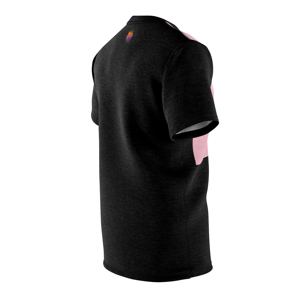 Black & Pink Power Fist All Over Tee