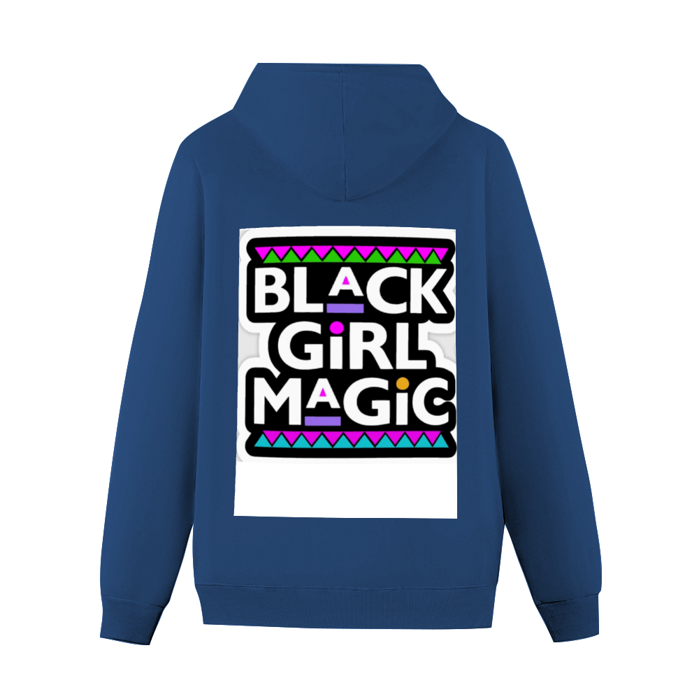 Black Girl Magic Hoodie with Pocket Sweater Back Print