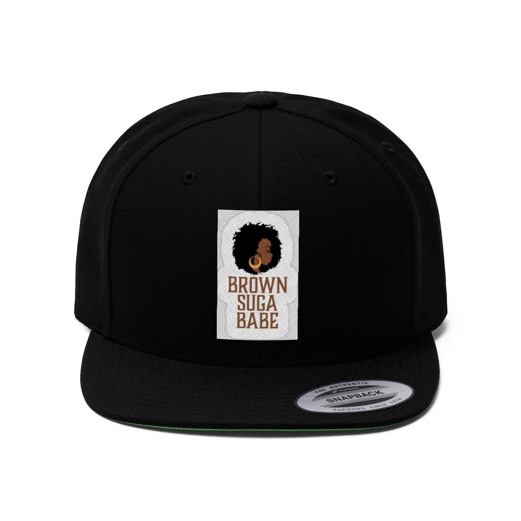 BLACK SUGA BABE! .....  SNAPBACK Unisex Flat Bill Hat