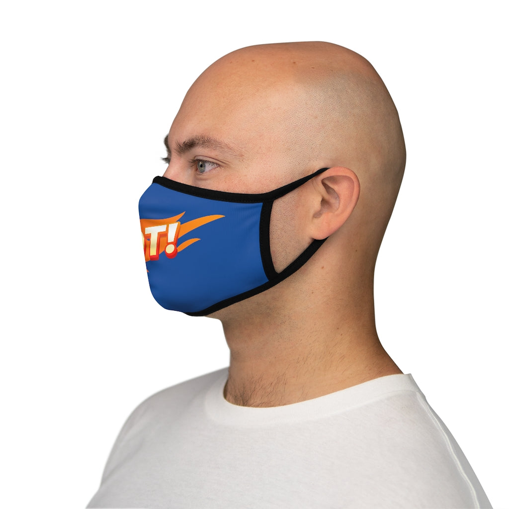 HOT! BLUE Fitted Polyester Face Mask