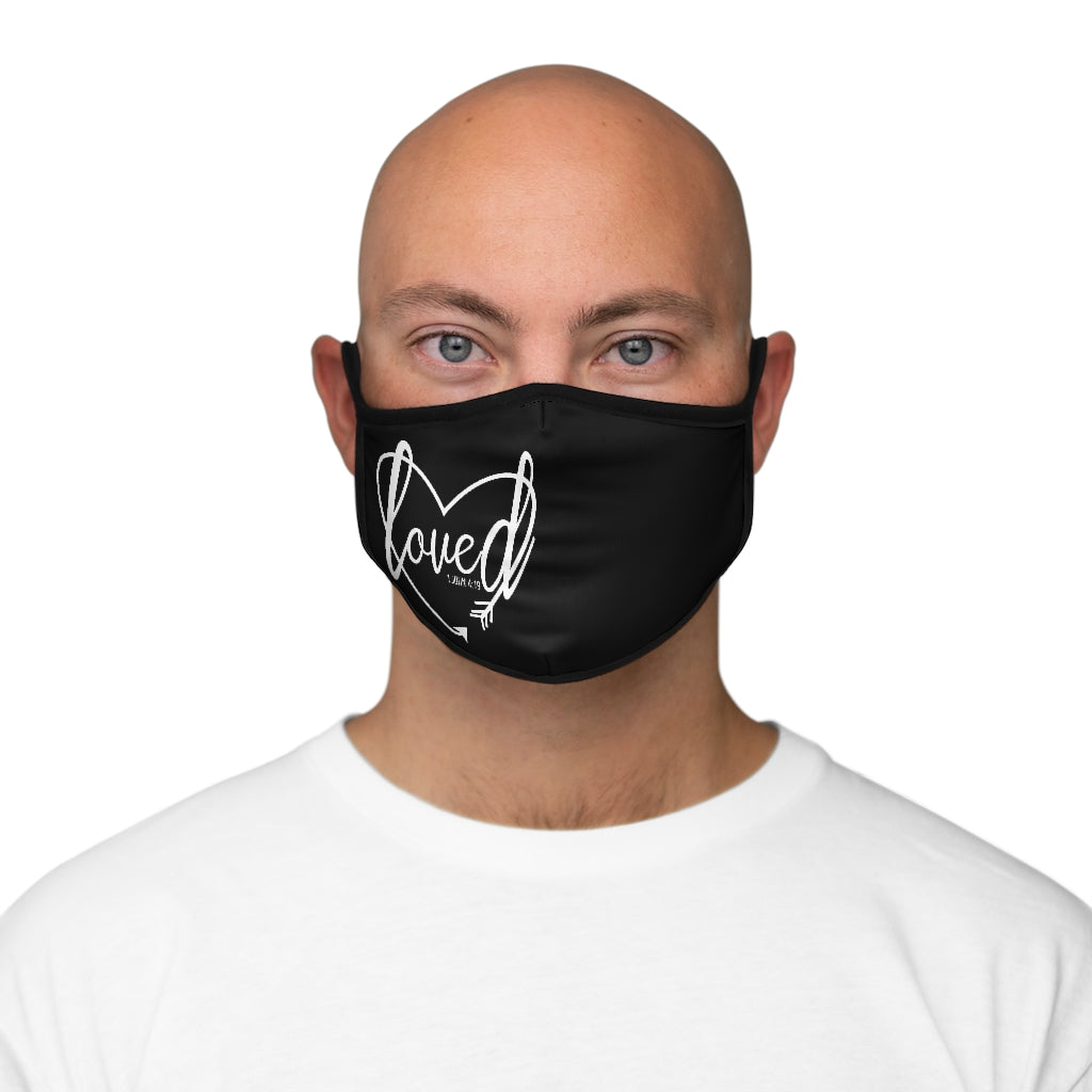 LOVED ..  Fitted Polyester Face Mask