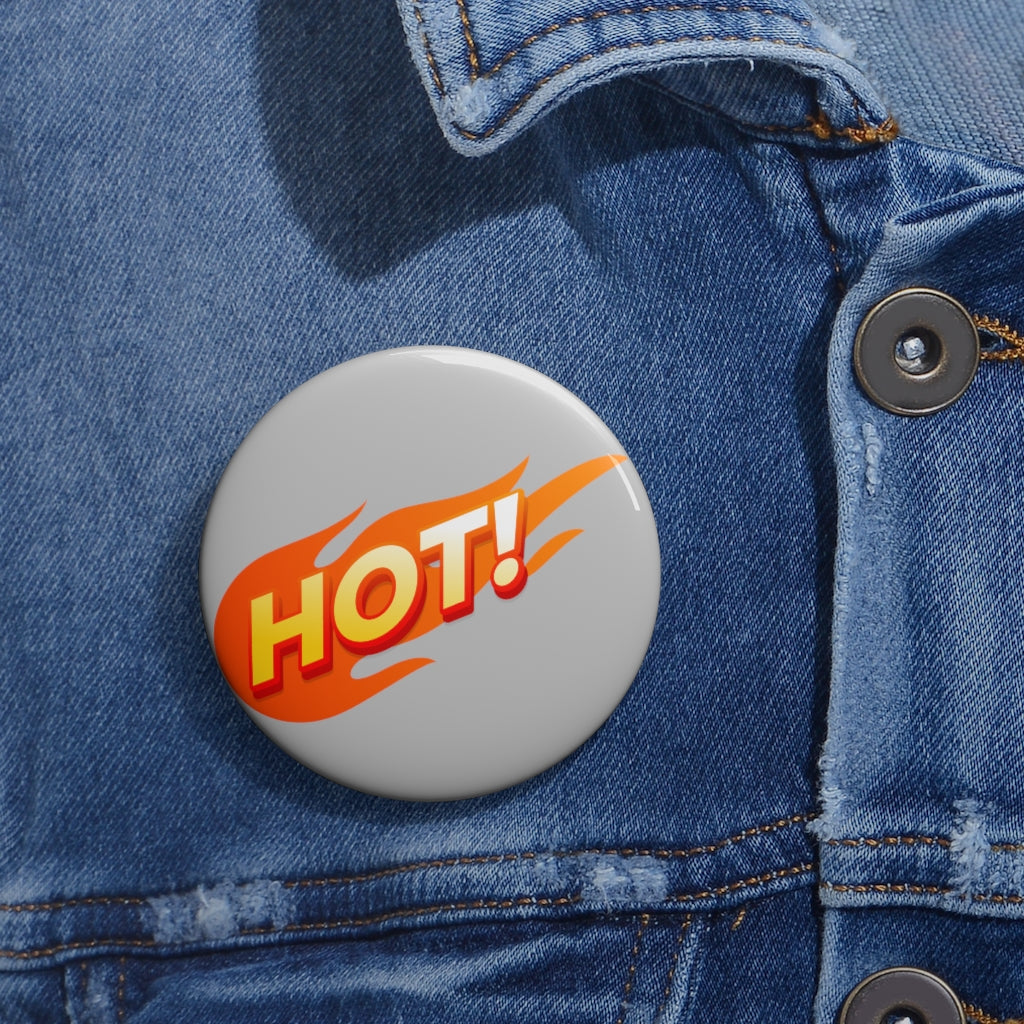 HOT (SILVER) ! Custom Pin / Button