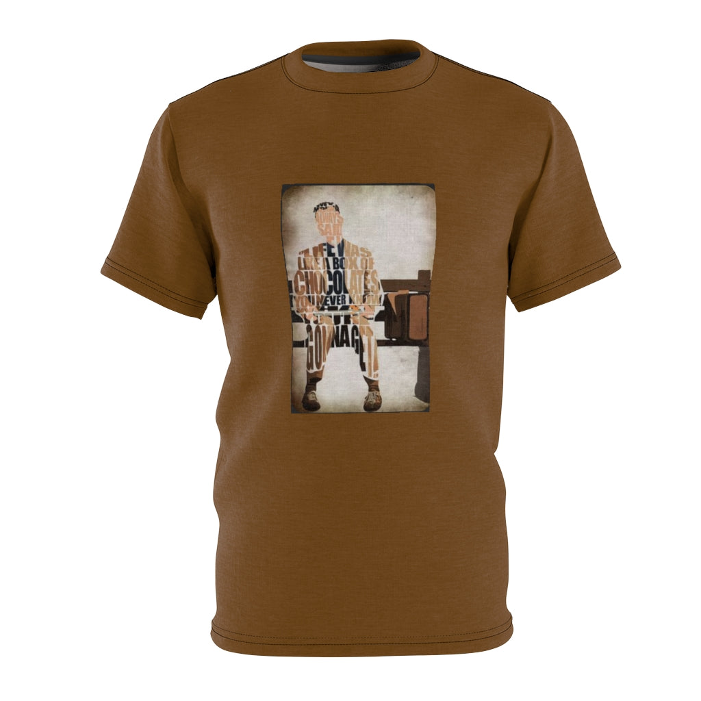 LIFE IS A BOX OF CHOCOLATES (BROWN) ..  All Over Tee