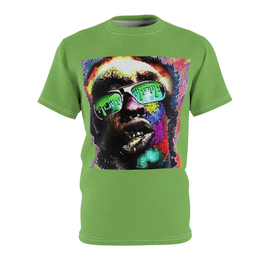 Drips and Color (Lime) All Over Tee