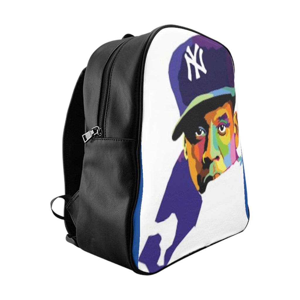 NY Jay Z Graphic LEATHER Backpack