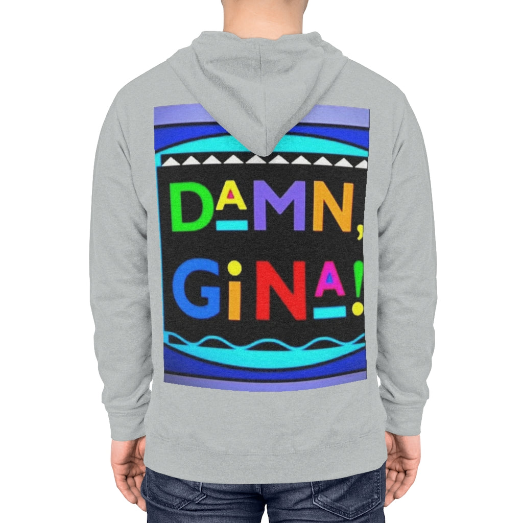 DAMN GINA FULL COVER Unisex Lightweight Hoodie