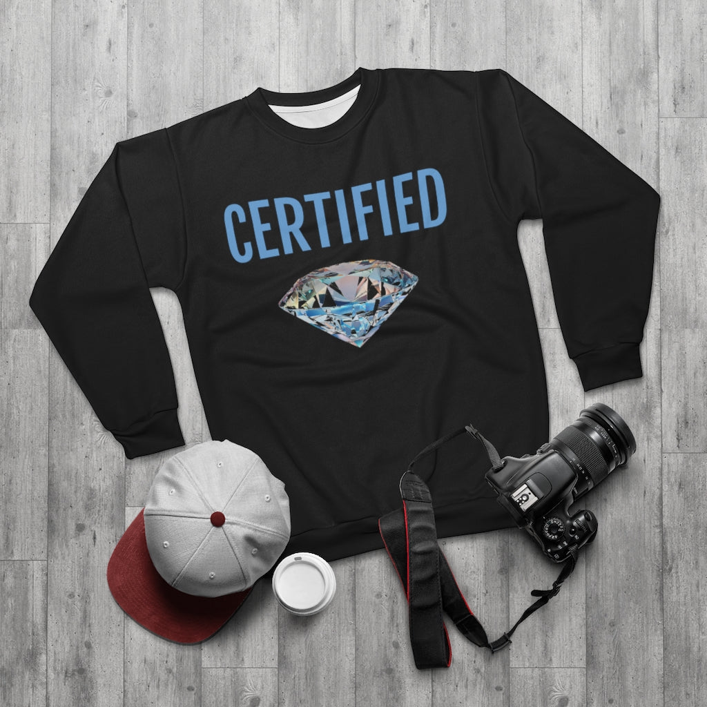 CERTIFIED DIAMOND   ..  AOP Unisex Sweatshirt