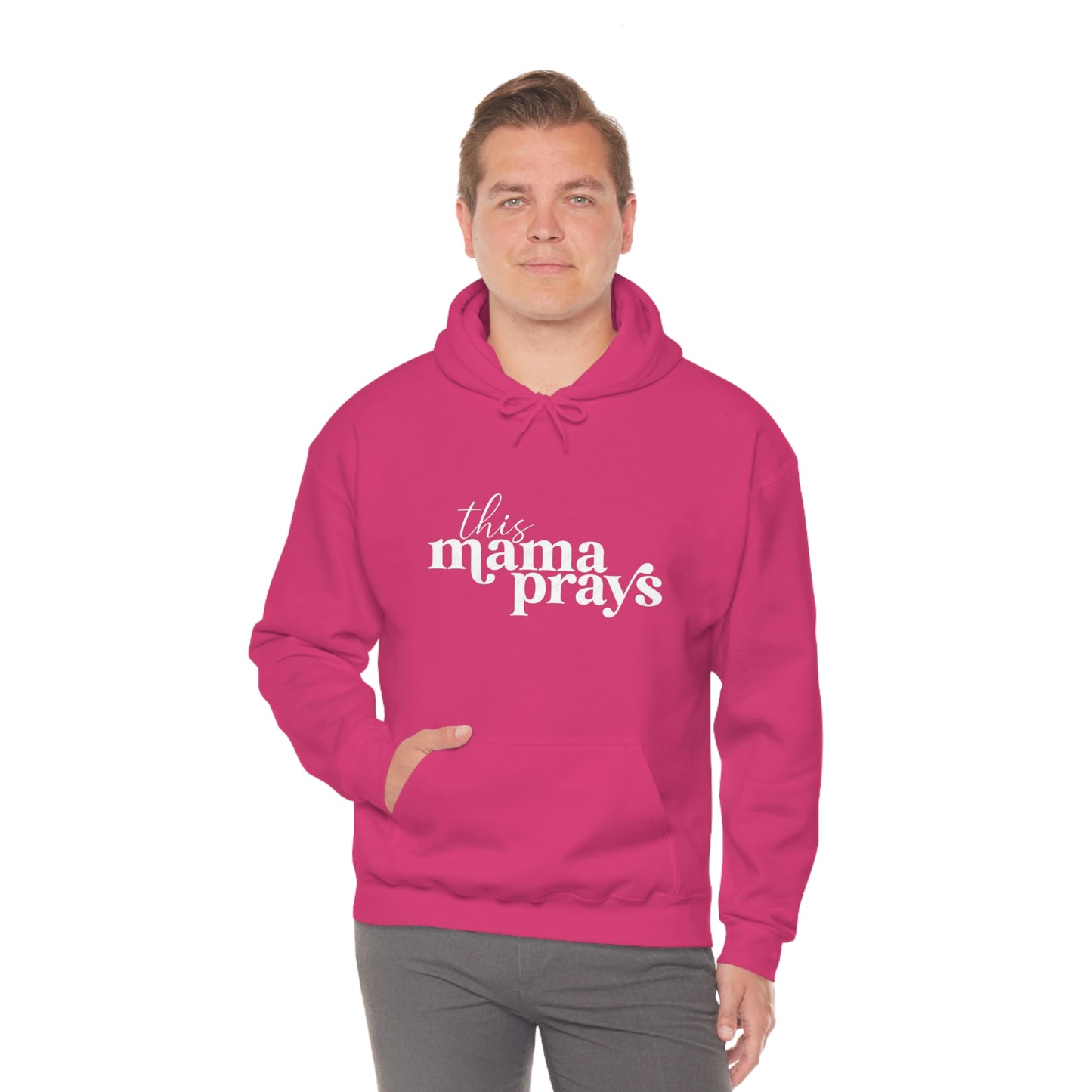 This Mama Prays Unisex Heavy Blend™ Hooded Sweatshirt