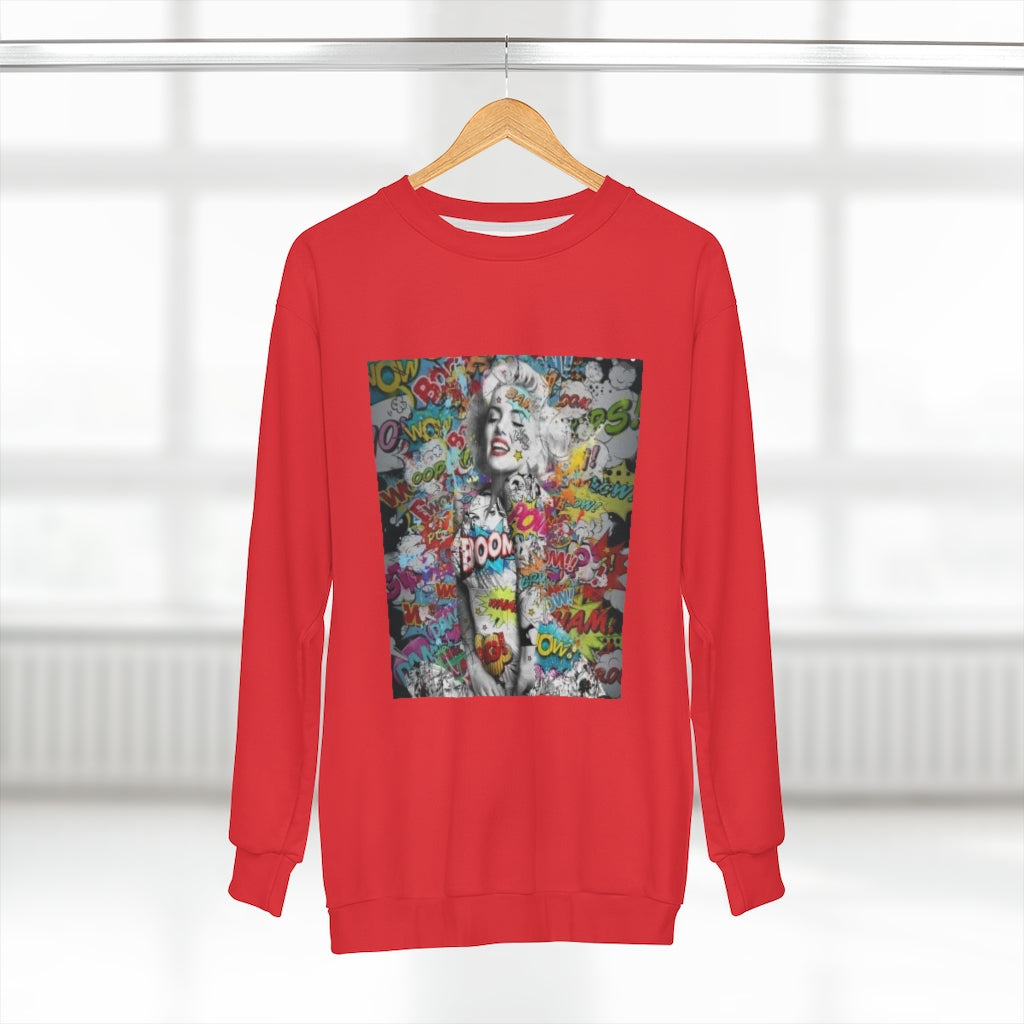 RETRO & THROWBACK (RED)  ..  AOP Unisex Sweatshirt