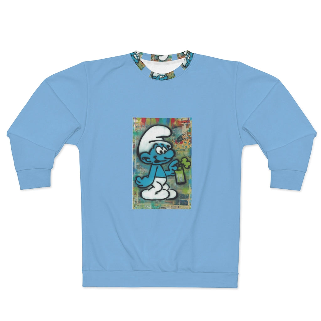 THROWBACK BLUE CARTOONS  ..  AOP Unisex Sweatshirt