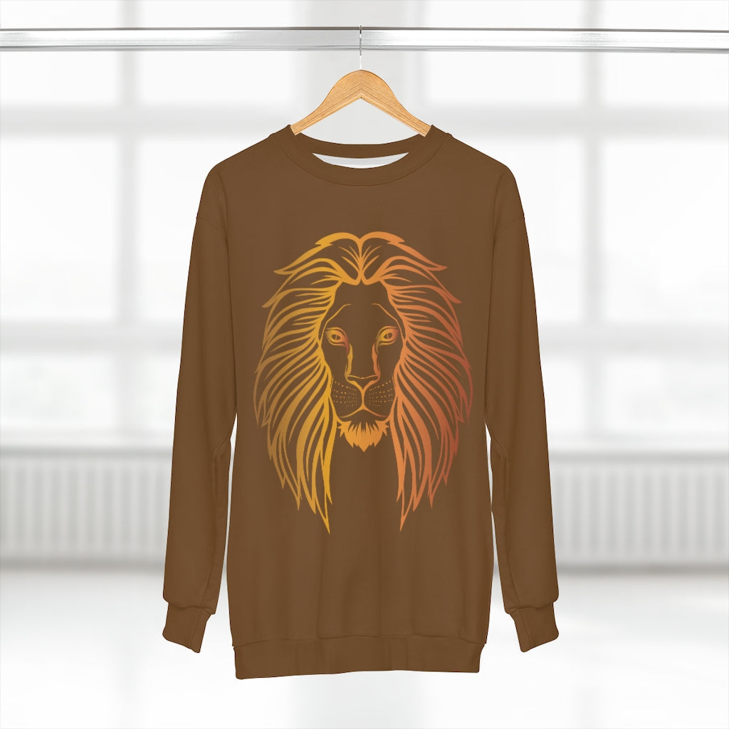 TRUE KING OF THE J'S  (BROWN)  ..  AOP Unisex Sweatshirt