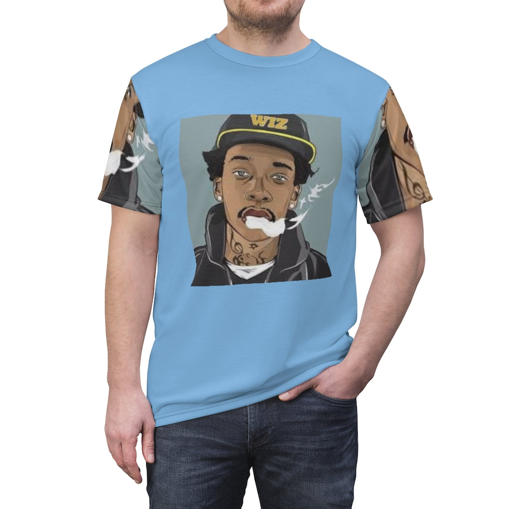 THE WIZ  ( BLUE ) ..  All Over Tee