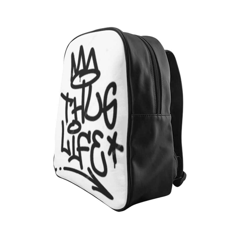 THUG LIFE Graphic LEATHER Backpack