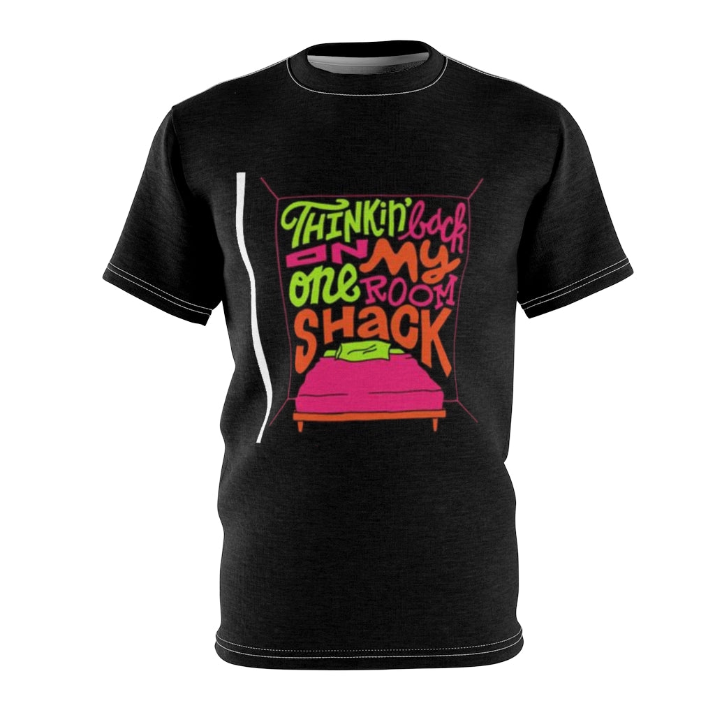 ONE ROOM SHACK .. (BLACK) ..  All Over Tee