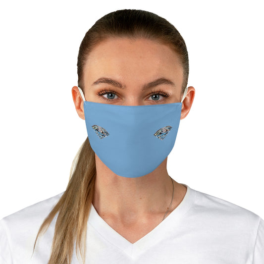 Diamonds Baby Blue  Fabric Face Mask