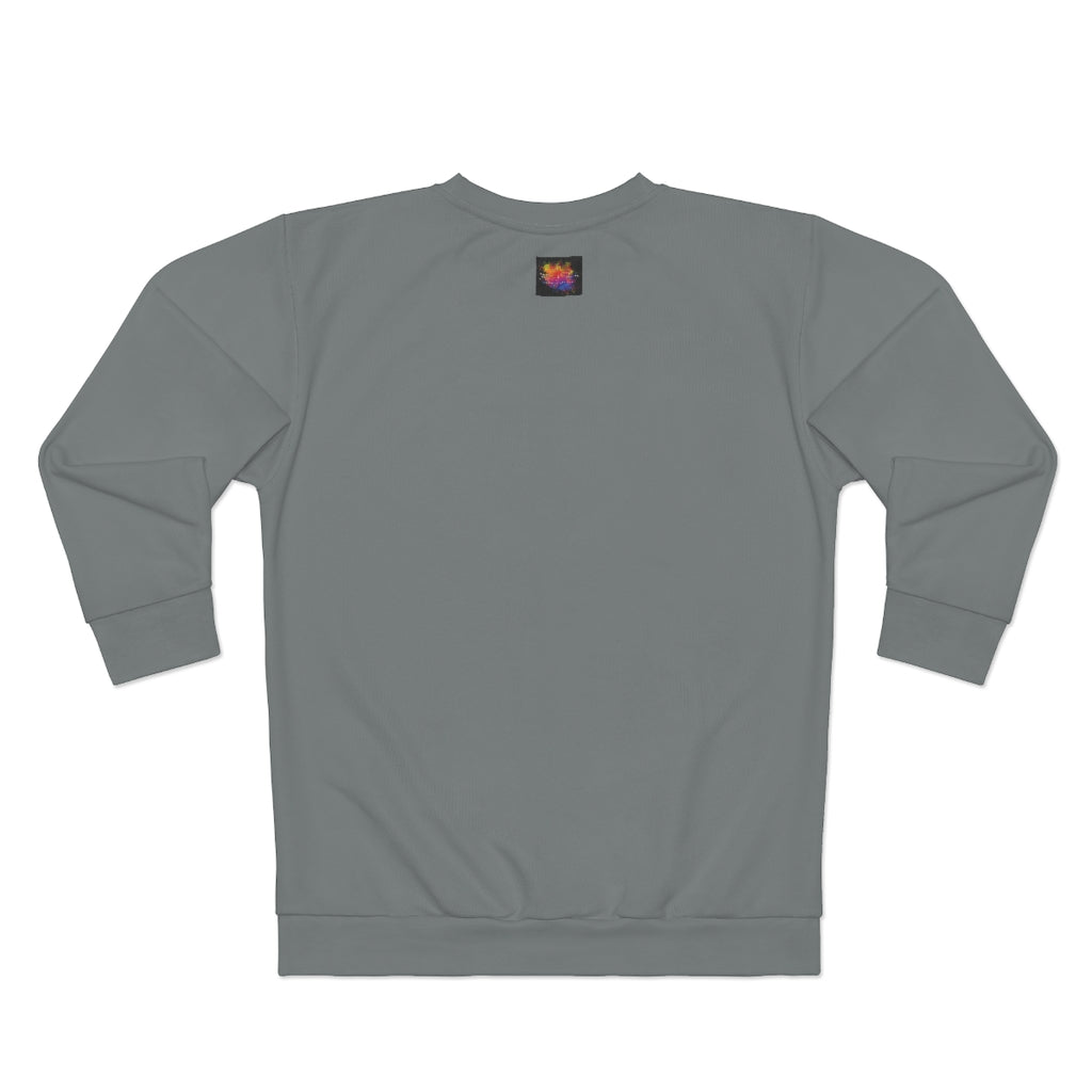 HOW HIGH IS U? (GRAY) AOP Unisex Sweatshirt