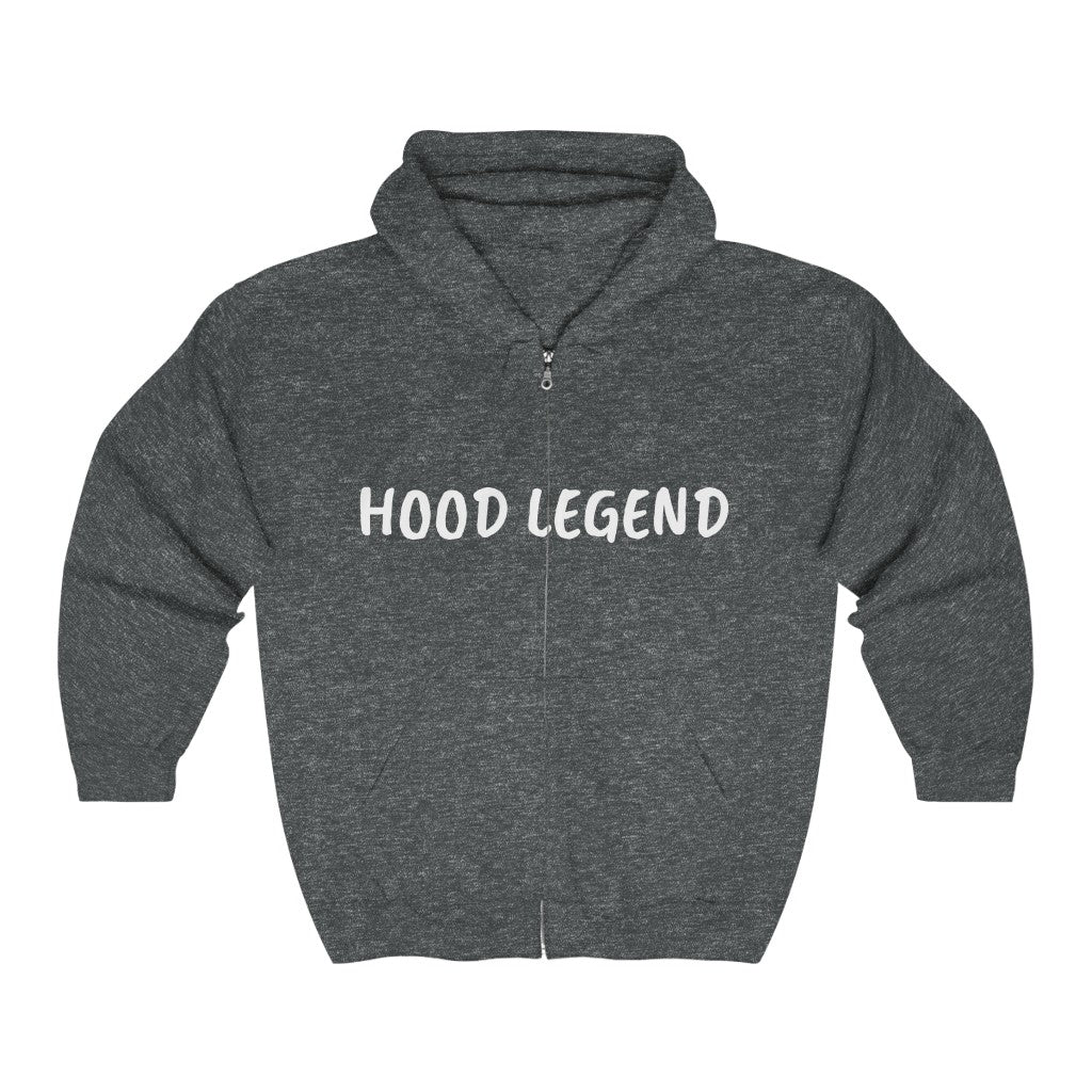 HOOD LEGEND.  Unisex Heavy Blend™ Full Zip Hooded Sweatshirt